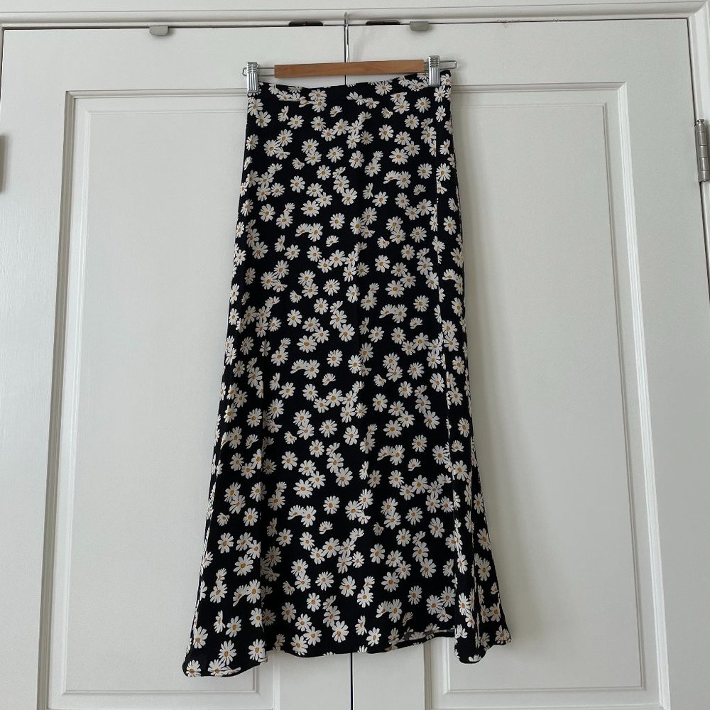 Reformation daisy midi skirt